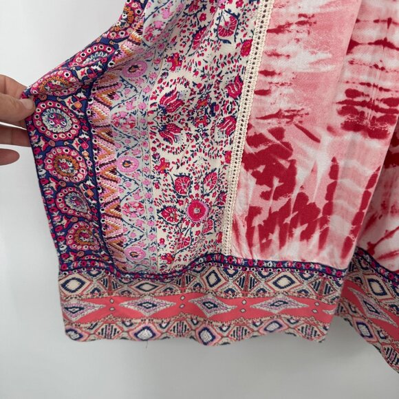 Sundance Everyday Dream Patchwor k Boho Long Sleeve Oversized Short Dress Woman' - Picture 5 of 12